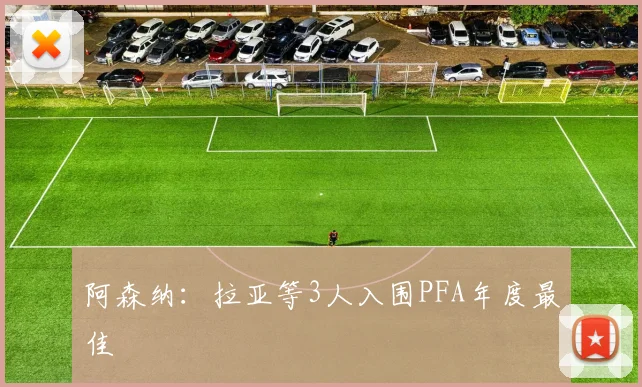 阿森纳:拉亚等3人入围PFA年度最佳